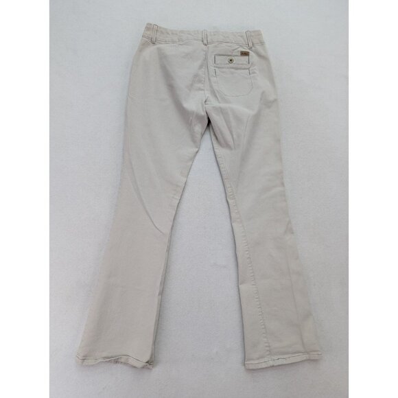 Levi Strauss Signature Women's Jeans Size 10 Flared Beige Khaki Stretch - Picture 16 of 16